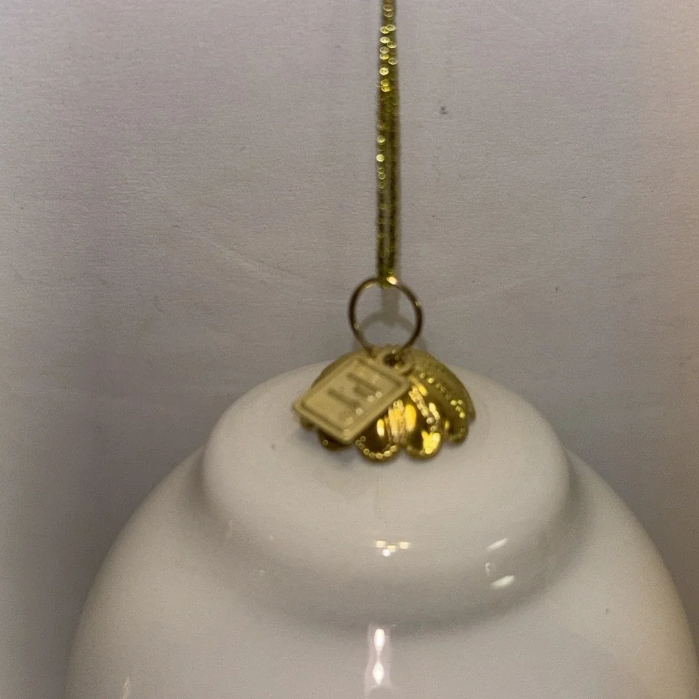 Pier 1 Li Bien Merry Christmas 2019 Tear Drop Glass Holiday Tree Ornament